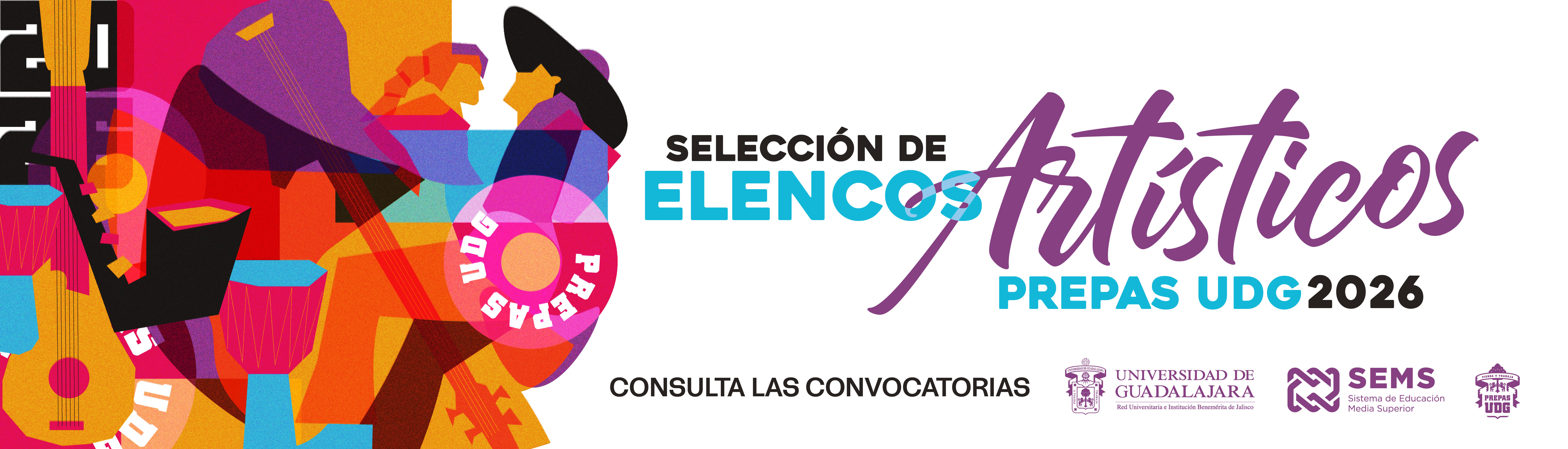 Convocatoria: Selección de Elencos Artísticos 2026 de Prepas UDG